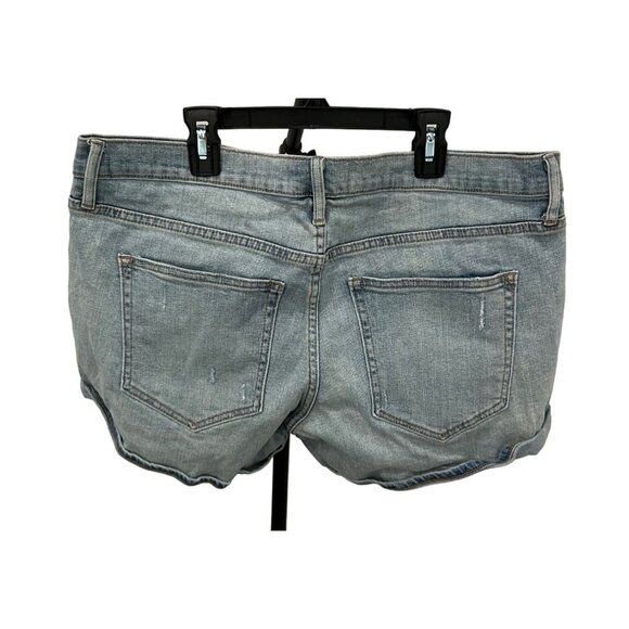 Gap 1969 Women's Distressed Denim Shorts Size 33 Light Wash - Picture 2 of 8